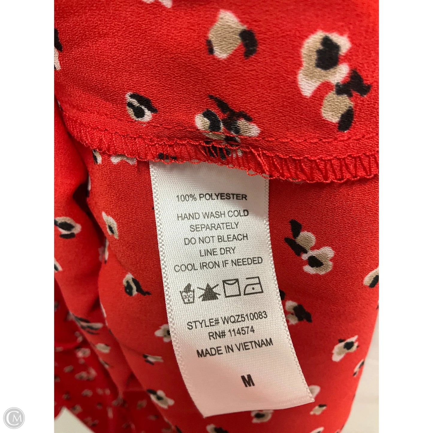 Top Sleeveless By Pleione In Floral Print, Size: M