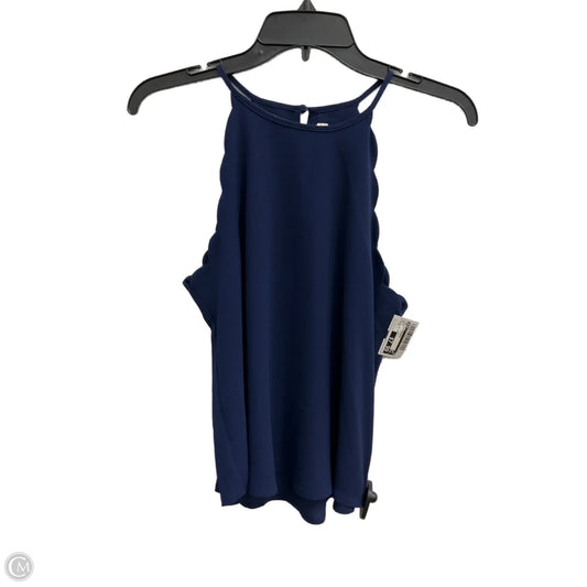 Top Sleeveless By Mine In Blue, Size: S