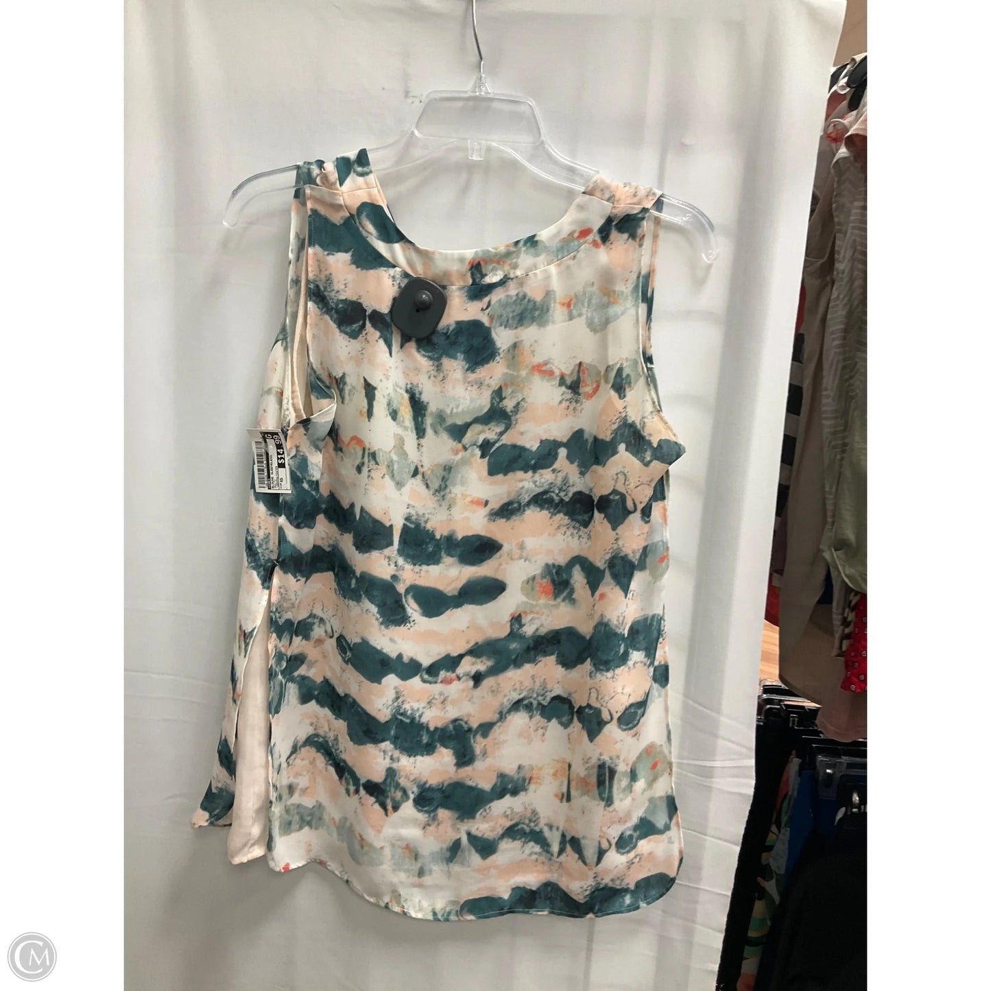 Blouse Sleeveless By Cabi In Multi-colored, Size: Xs
