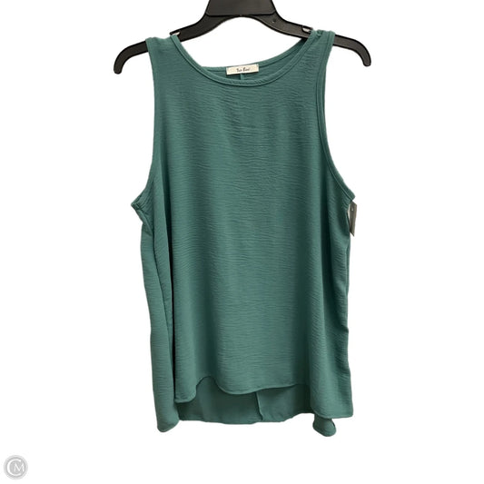 Top Sleeveless By Tres Bien In Teal, Size: S