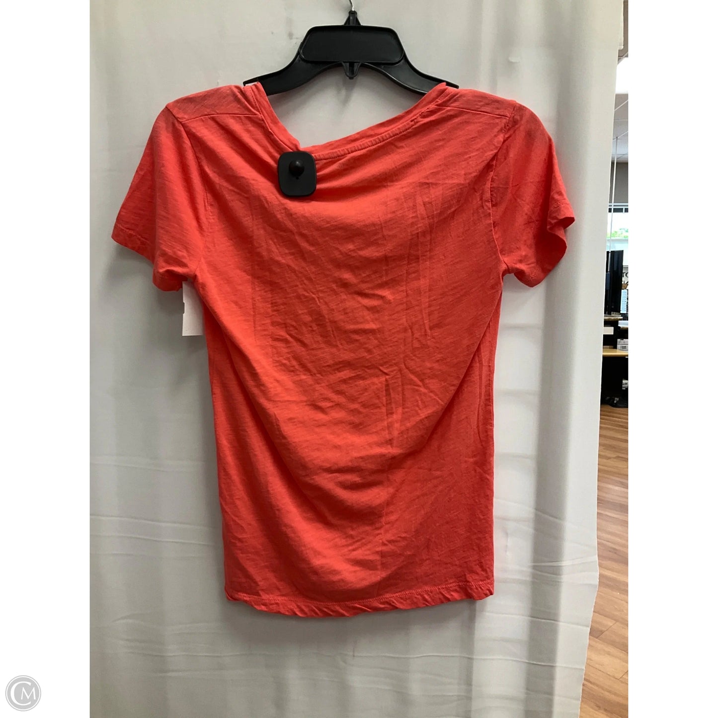 Top Short Sleeve Basic By Madewell In Coral, Size: Xs