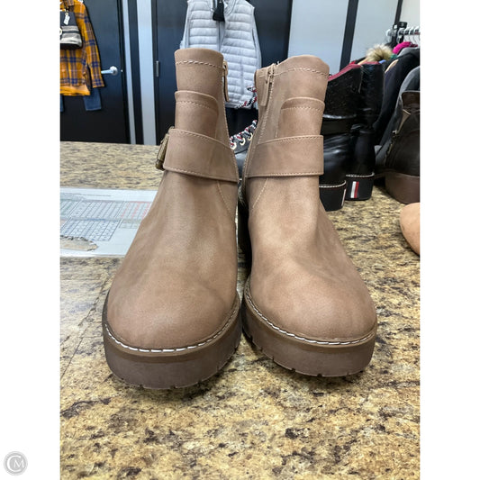 Boots Ankle Heels By Torrid In Brown, Size: 9