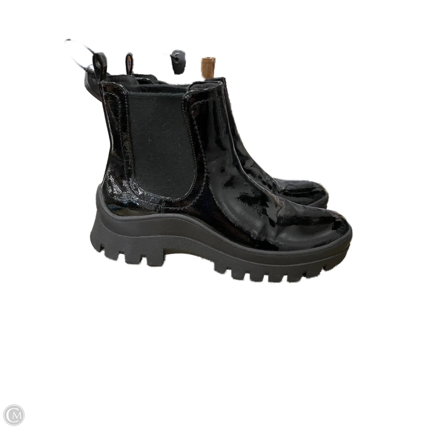 Boots Ankle Heels By Mix No 6 In Black, Size: 9.5