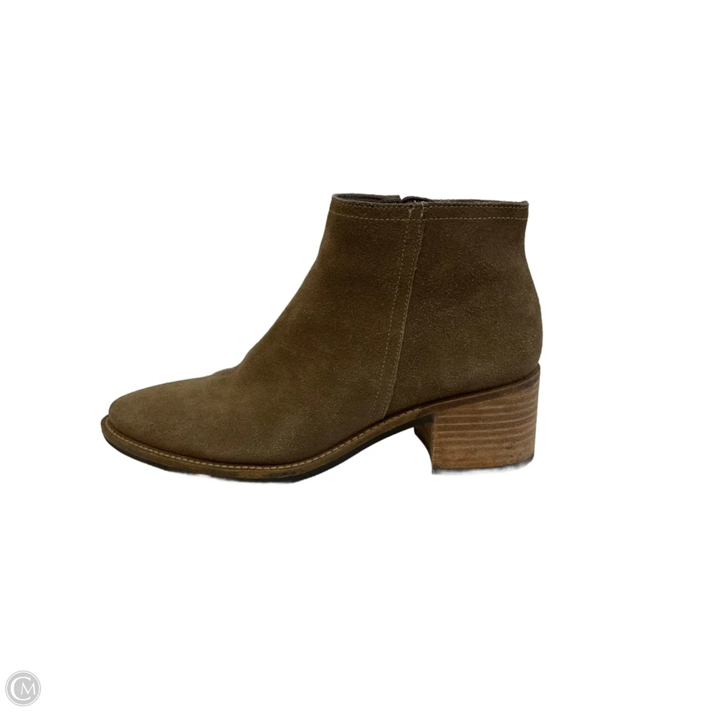 Boots Ankle Flats By Ecco In Brown, Size: 6.5