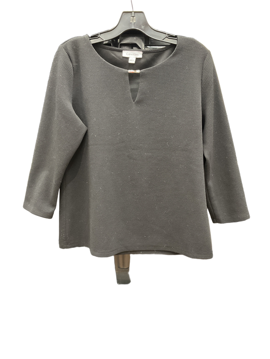 Top Long Sleeve By Calvin Klein  Size: L