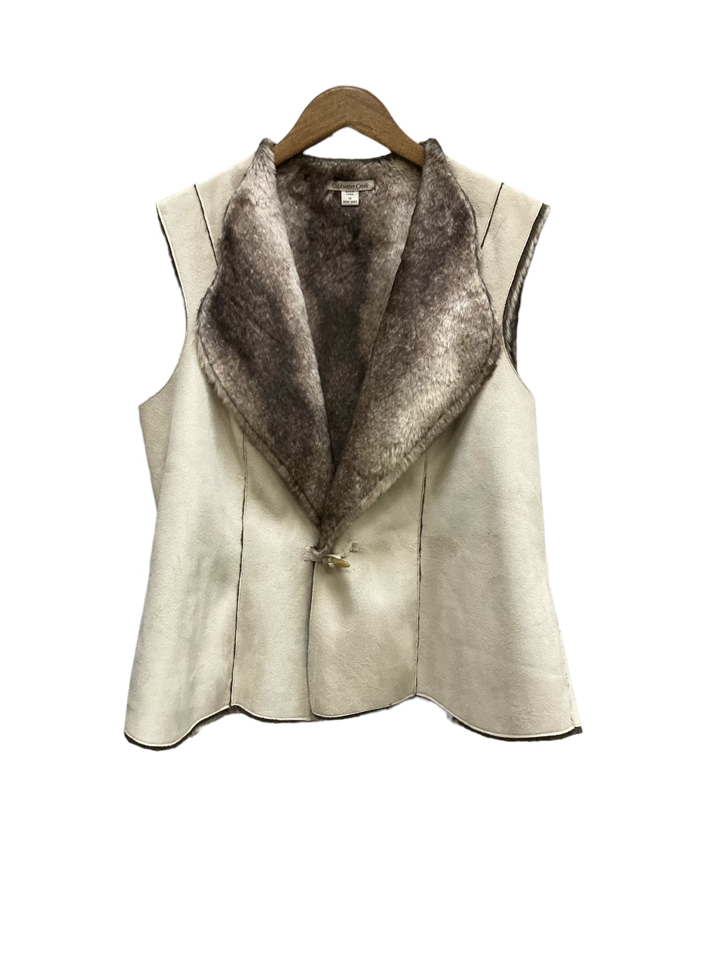 Vest Faux Fur & Sherpa By Coldwater Creek  Size: 1x