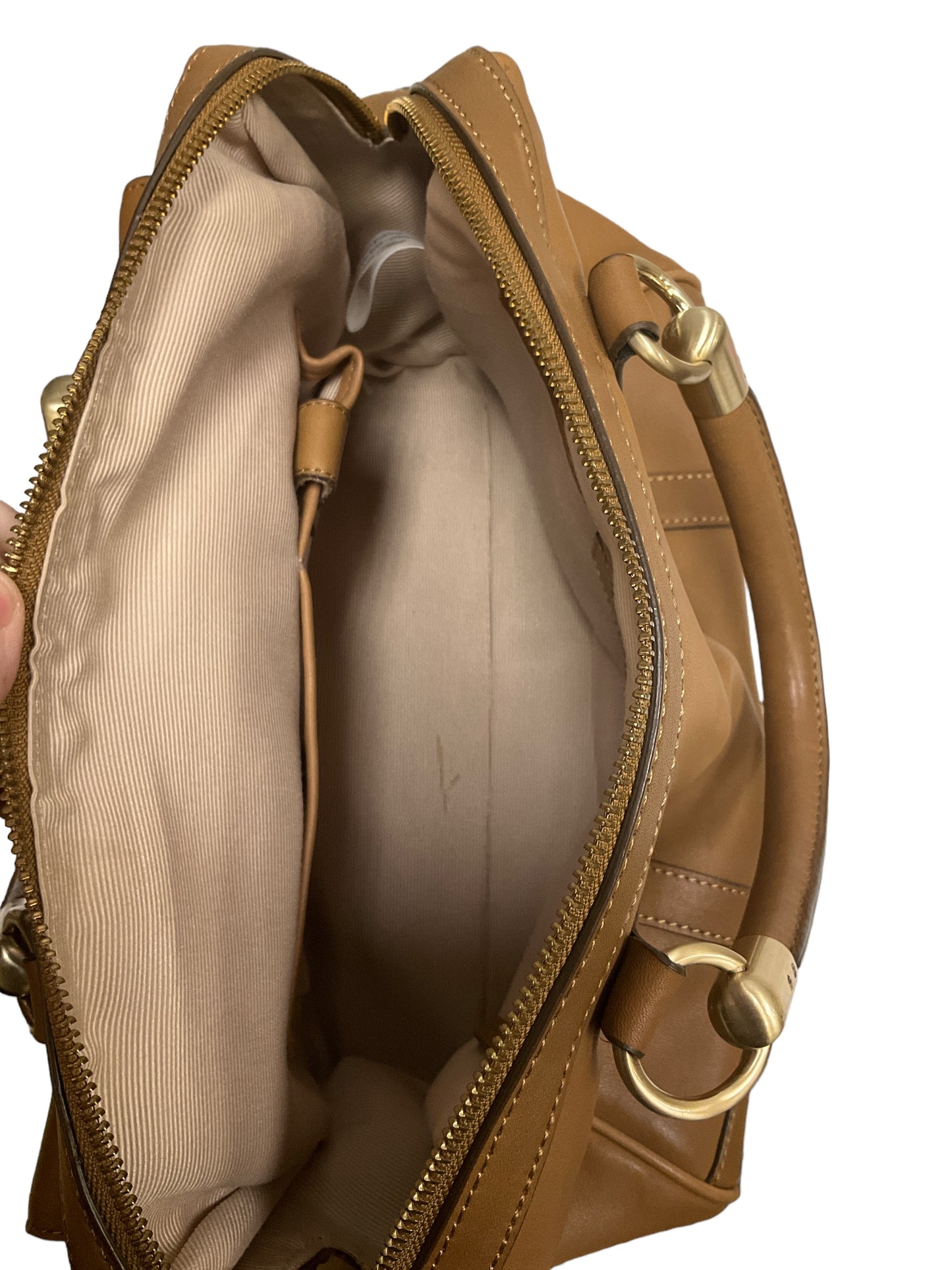 Handbag Leather By Talbots  Size: Large