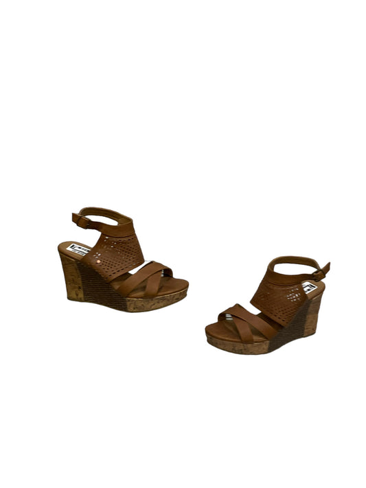 Sandals Heels Wedge By Bke  Size: 9