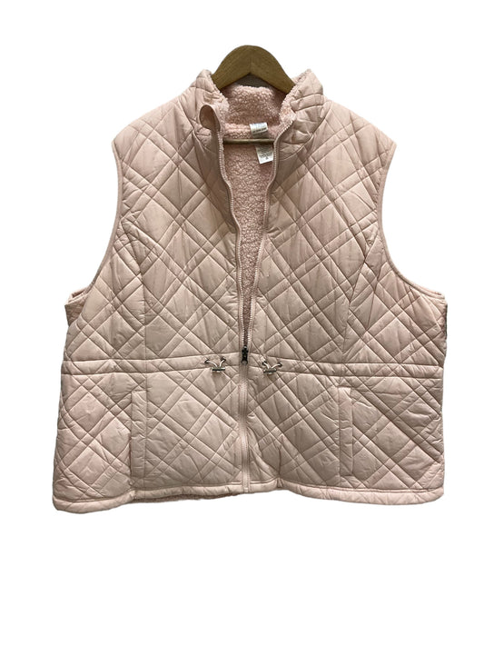 Vest Puffer & Quilted By Time And Tru  Size: 2x