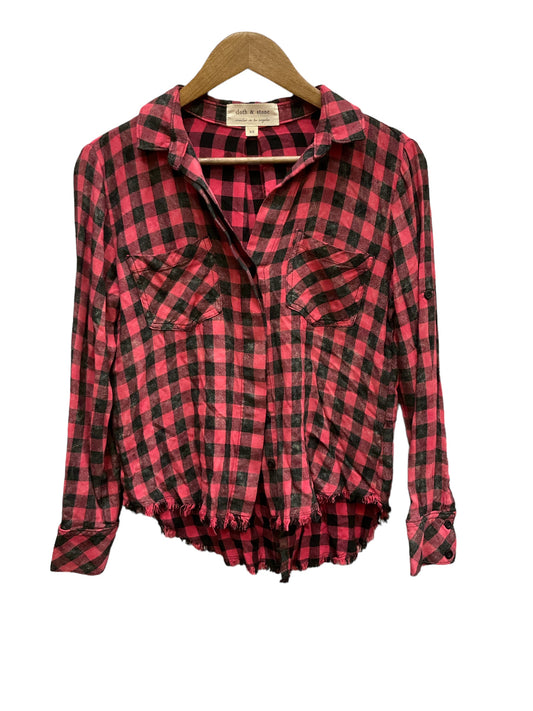 Emerald Green and Red Plaid Pajama Top · Filly Flair